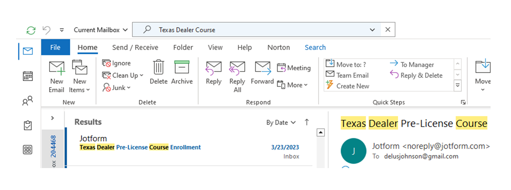Picture of Dealer Course Log IN